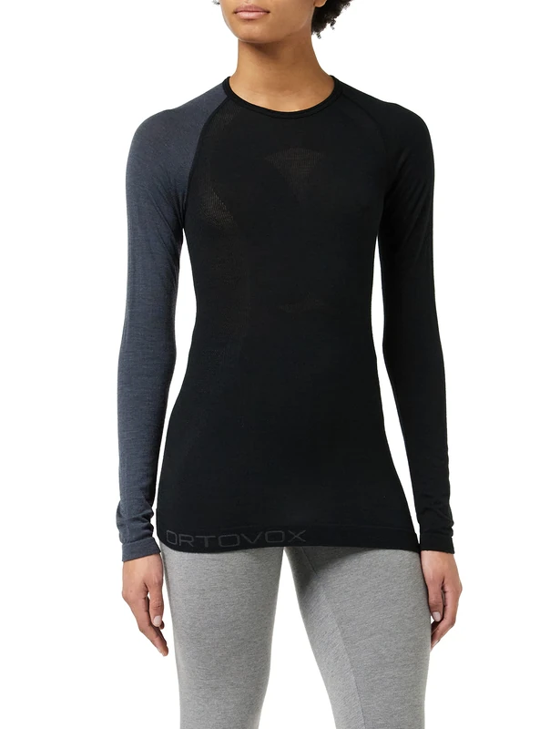 ORTOVOX 85581-90201 120 Comp Light Long Sleeve W T-Shirt Women's Black Raven Size M