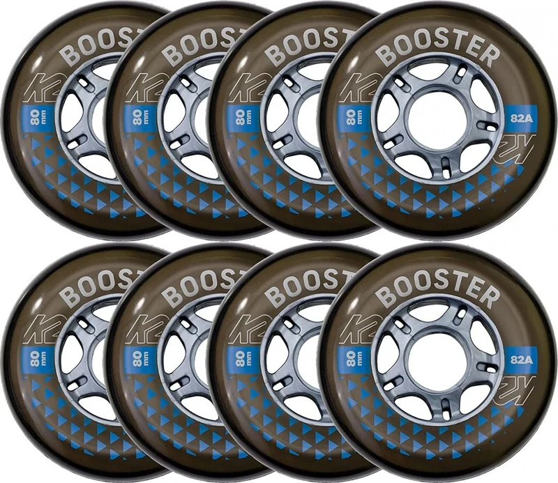 Booster 80 mm 82A 8-Wheel Pack W ILQ 7 - Black - 30F3009