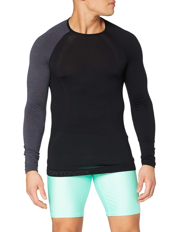 ORTOVOX 85541-90201 120 Comp Light Long Sleeve M T-Shirt Men's Black Raven Size XL