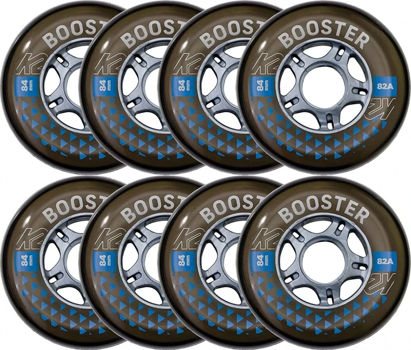 K2 Skates Booster 84 mm 82A 8-Wheel Pack W ILQ 7 - Black - 30F3010