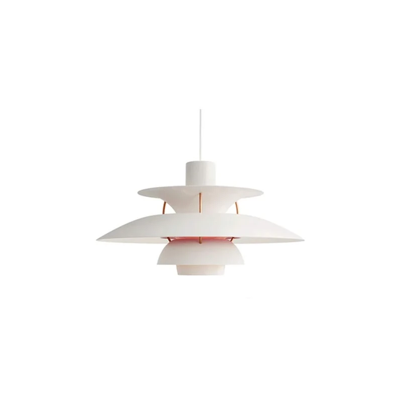 SPNEC Three-Layer Gradient Simple Modern Restaurant Bedroom Lamp Study Lamp Lighting LED Interior Lamp (Colour: White) - Image 1