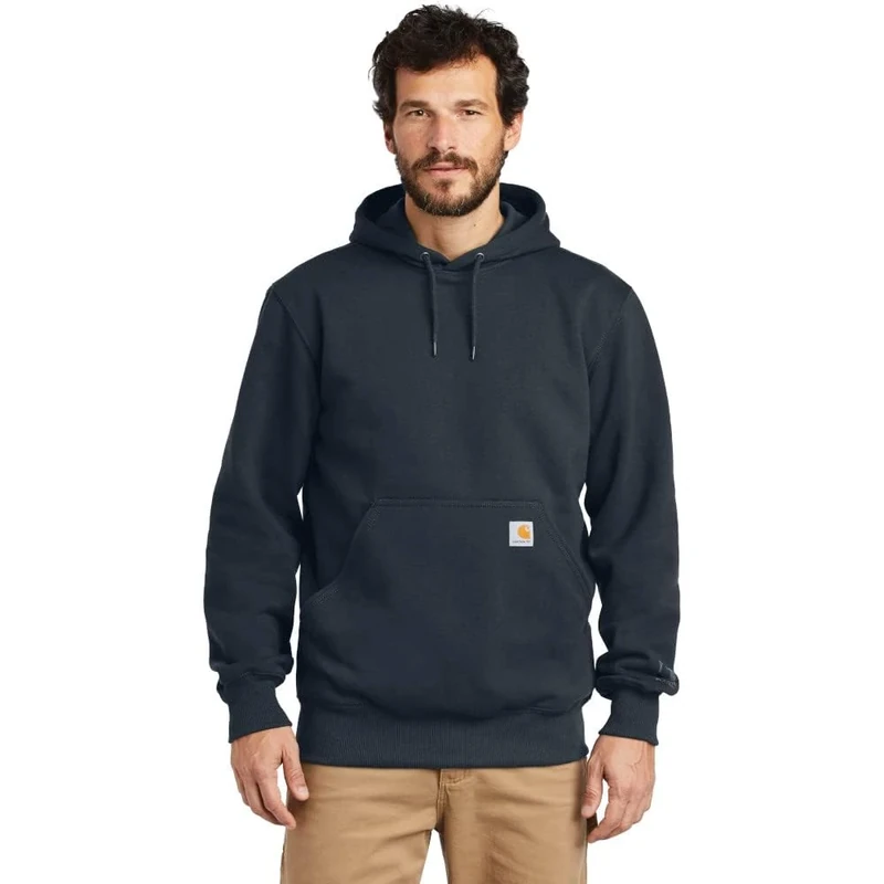 Carhartt Men's Loose Fit Midweight Full-Zip Sweatshirt, New Navy, XS