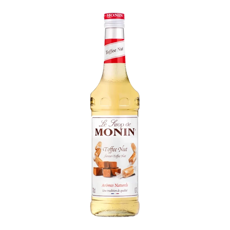 Monin Toffee Nut Syrup 70cl Case of 6, Transparent