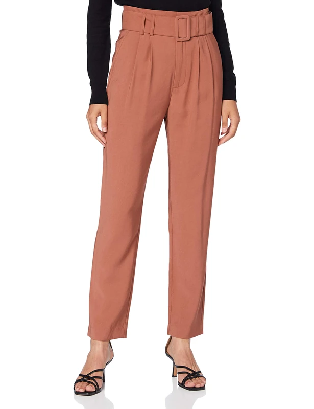 SPARKZ COPENHAGEN Hanna High Waist Pant, Red Sand, S - Image 1