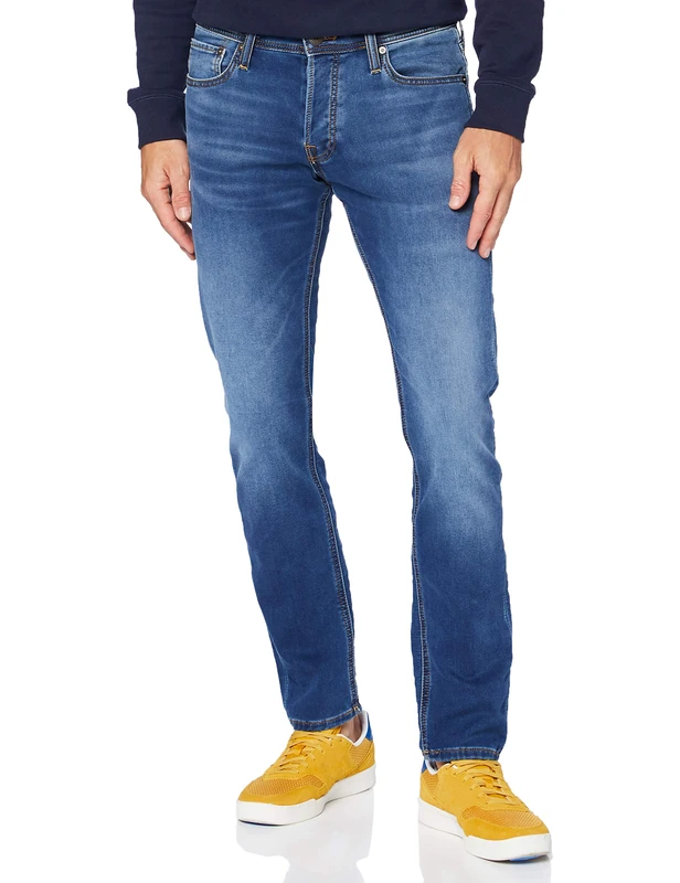 Jack & Jones Men's Jjiglenn Jjoriginal Ge 006 I.k Noos Jeans, Bleu Foncã, 34W 32L UK