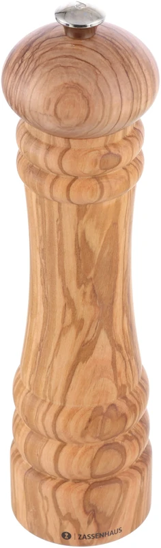 Zassenhaus Berlin Pepper Mill, 24 cm, Olive Wood, Original Zassenhaus Ceramic Grinder, Made in Germany, Suitable for Dried Spices, Spice Mill, Gift Idea, Kitchen Aid