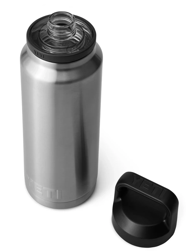 YETI Rambler Bottle Chug, Vacuum Insulated Stainless Steel Bottle with Leakproof Chug Cap, Stainless Steel, 36 oz (1 L)