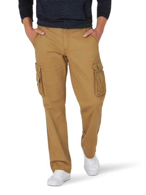 Lee Men's Wyoming Relaxed Fit Cargo Pant, Bourbon, 32W x 29L