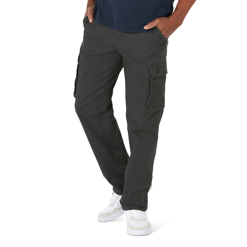 Lee Men's Wyoming Relaxed Fit Cargo Pant, Shadow, 38W x 30L