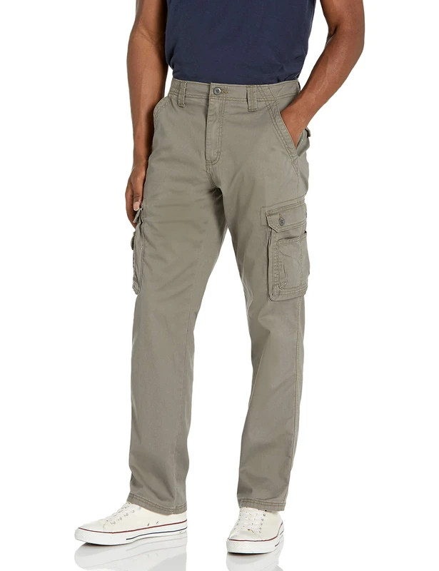 Lee Men's Wyoming Relaxed Fit Cargo Pant, Sagebrush, 34W x 29L