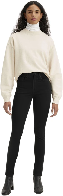Levi's 721 High Rise Skinny Women's Jeans Long Shot (Black) 31W / 28L - Image 1