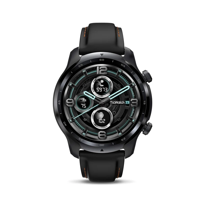 TicWatch 3 GPS Smartwatch, Wear OS by Google, Dual Layer Display 2.0, Long Battery Life, Black - Image 1