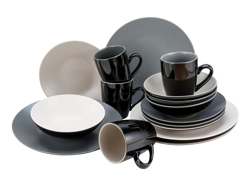 CreaTable, 22457, Very Cool Series, Combination Service 16 Pieces, Stoneware