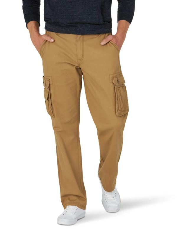 Lee Men's Wyoming Relaxed Fit Cargo Pant, Bourbon, 38W x 29L