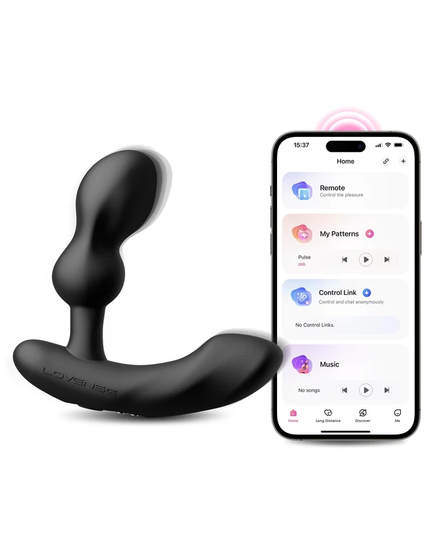 LOVENSE Edge 2 Vibrating Prostate Massager Anal Vibrators with App Controlled Anal Toys Prostate Massaging Stimulator Anal Plug Sex Toys4mens Unlimited Custom Vibration Modes