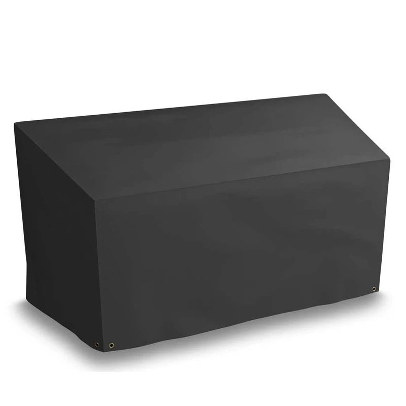 Bosmere Protector 6000 | Large Companion Seat Garden Cover | W 190cm D 80cm H 90cm | 100% Waterproof, UV Protected, Heavy Duty 600D | 6 Year Guarantee | D621, Black