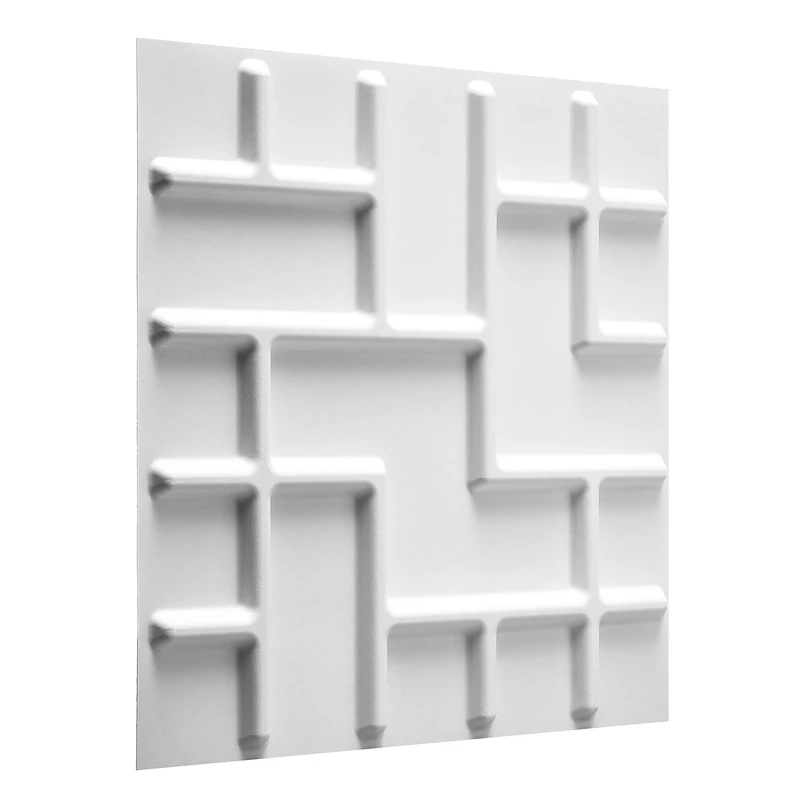 WALPLUS W3DP0012 Tetris 3D Wall Panel, White
