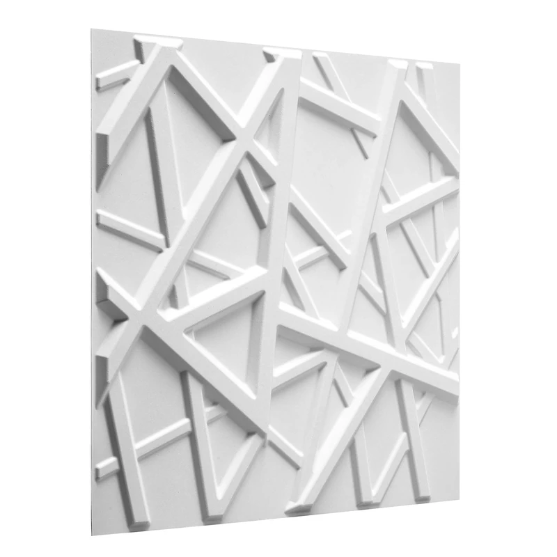 WALPLUS W3DP0018 Olivia 3D Wall Panel, White