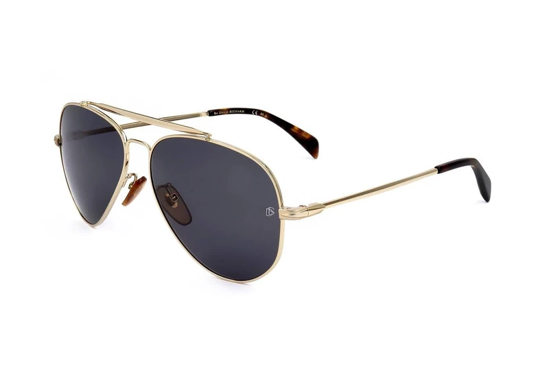 DAVID BECKHAM Men's DB 1004/S Sunglasses, Gold, 59