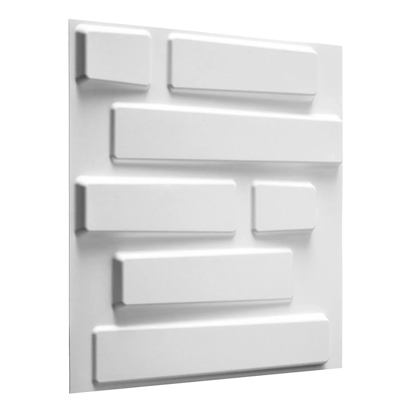 WALPLUS W3DP0002 Bricks 3D Wall Panel, White