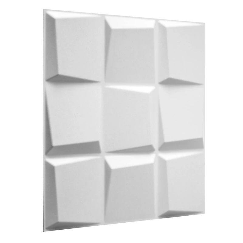 WALPLUS W3DP0014 Oberon 3D Wall Panel, White