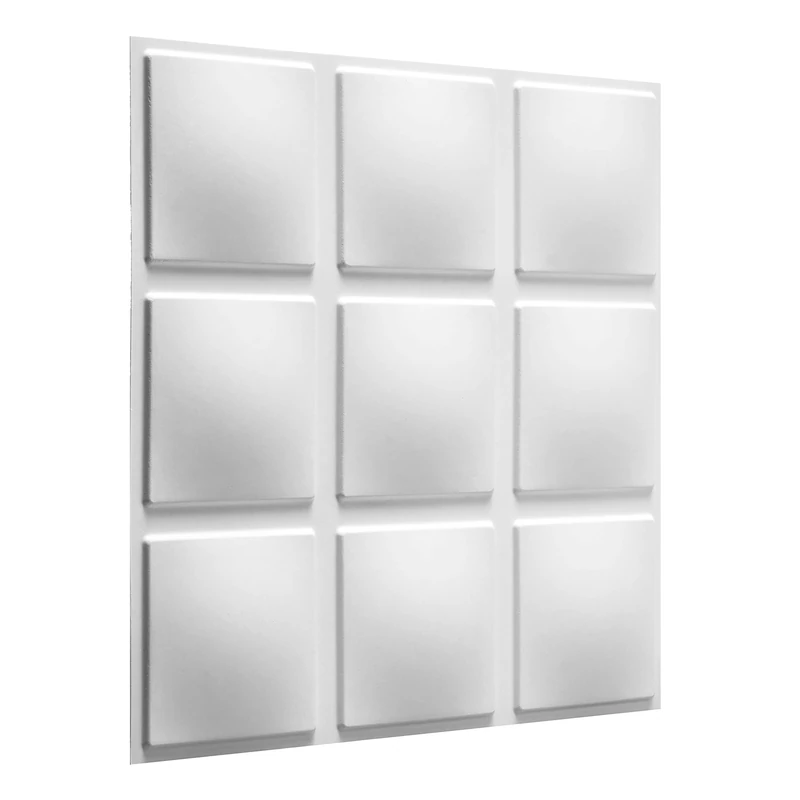 WALPLUS W3DP0007 Cubes 3D Wall Panel, White