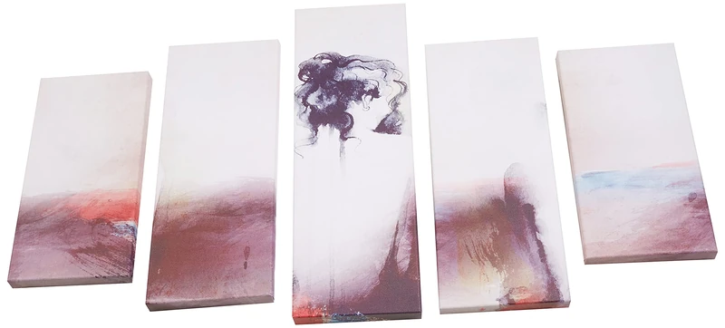 Homemania Picture, Pine Wood, Polyester, Multicoloured, 20 x 60 x 3 cm, 2 Units