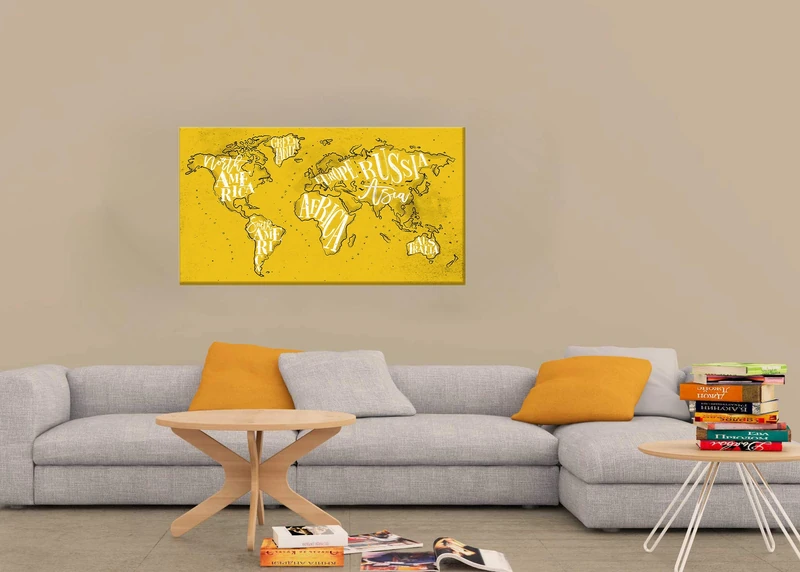 Homemania Picture, Polyester, Wood, Multicoloured, 100 x 3 x 70 cm, 2 Units