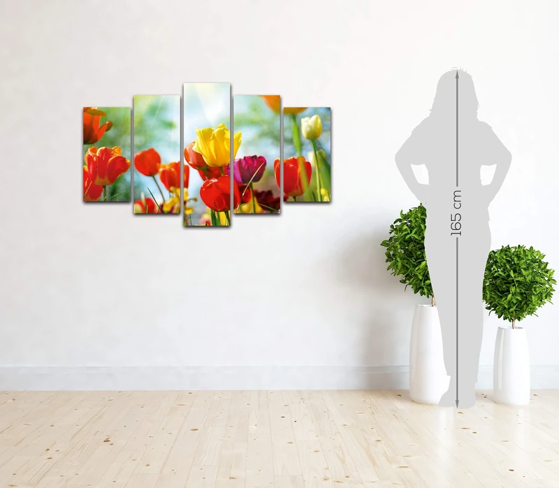 Homemania Picture, Pine Wood, Polyester, Multicoloured, 20 x 60 x 3 cm, 2 Units - Image 1