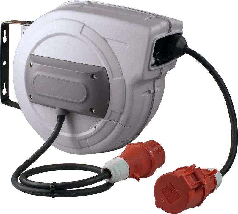 as Schwabe 12648 Automatischer CEE Kabelaufroller, für Baustelle und Werkstatt