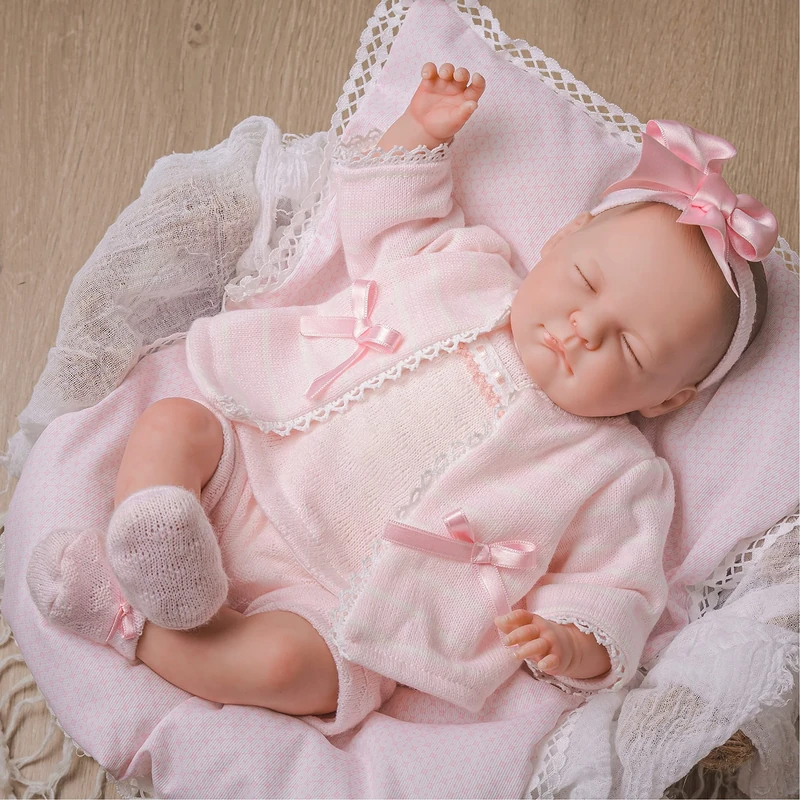 JC TOYS - Berenguer Classics Limited Edition Reborn Babylin Doll, 46 cm, Soft Vinyl, Girl, Handmade, Made in Spain, 14 Years