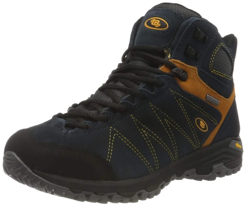 Brütting Unisex Adults' Mount Kapela High Cross Country Running Shoe, Blue (Navy/Orange), 6 UK