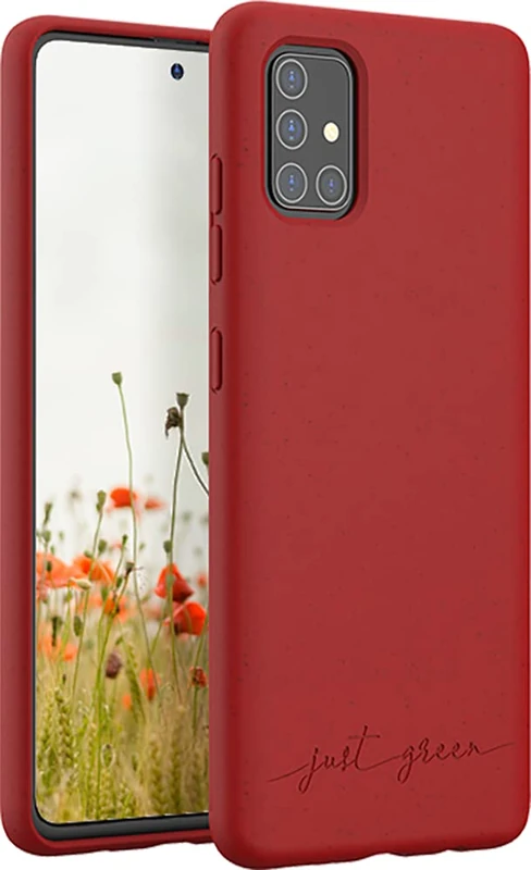 JUST GREEN Semi-Rigid Red Case for Samsung Galaxy A51 - Image 1
