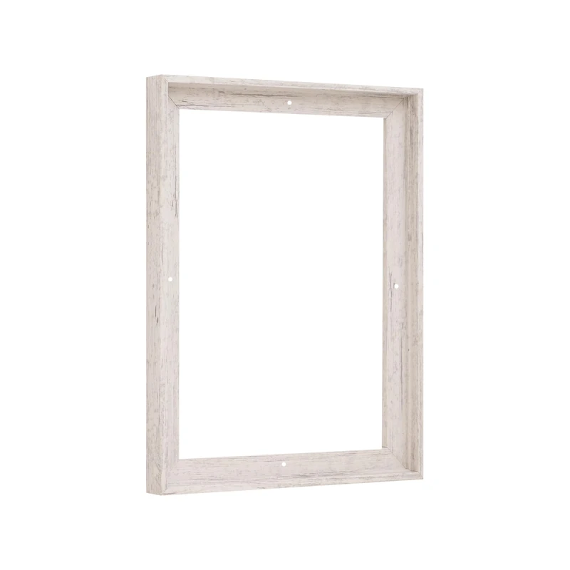 Pixy Canvas Floater Frame 20x24 for 3/4 (0.75) inch Deep Canvas Paintings/Canvas Prints/Wood Canvas Panels/Wall Art/Wall Decor/Home Decor/Artwork (Distressed White, 20 x 24 inch, Portrait)