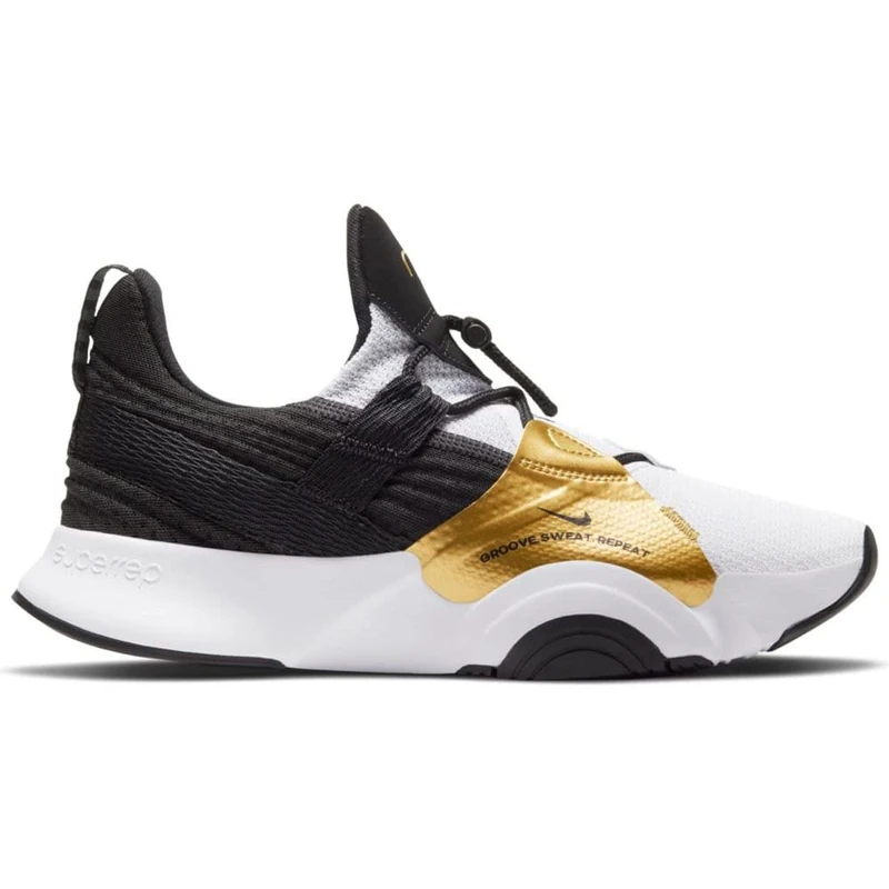 Nike Superrep Groove Running Shoe White/Black-MTLC Gold Coin-BLA 5.5 - Image 1