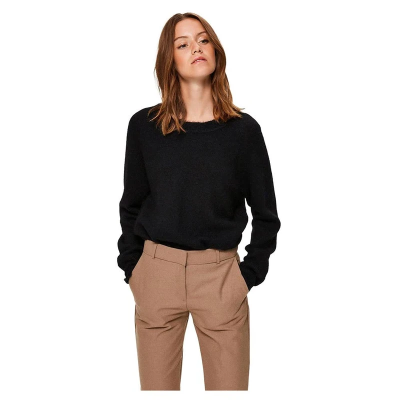 SELECTED FEMME Womens Knit Top Black L