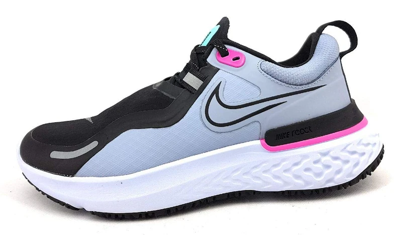 Nike Women's React Miler Shield Running Shoe, Obsidian Mist/Black-Aurora GRE, 8 UK