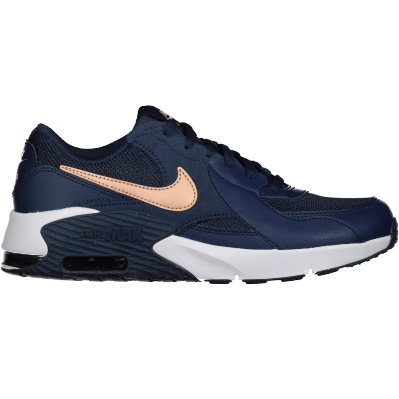 Nike Air Max Excee (Gs) Sneaker Midnight Navy/MTLC RED Bronze- 3