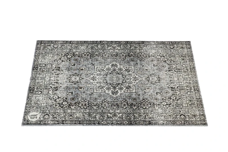 DRUM N BASE Vintage Persian Stage Rug - Grey - 130 x 90cm