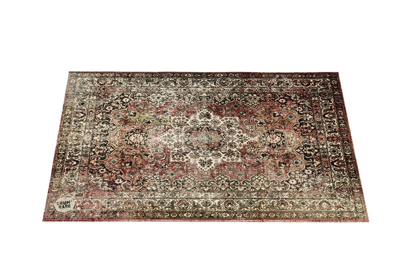 DRUM N BASE Vintage Persian Stage Rug - Classic Worn - 130 x 90cm