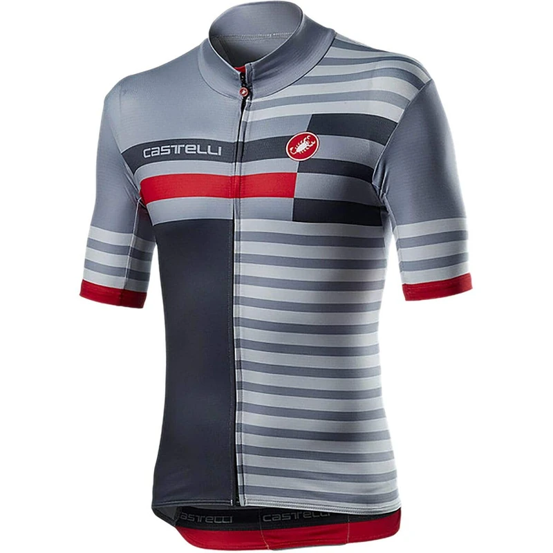 CASTELLI Mid Weight Pro Jersey, Vortex Gray, XXL