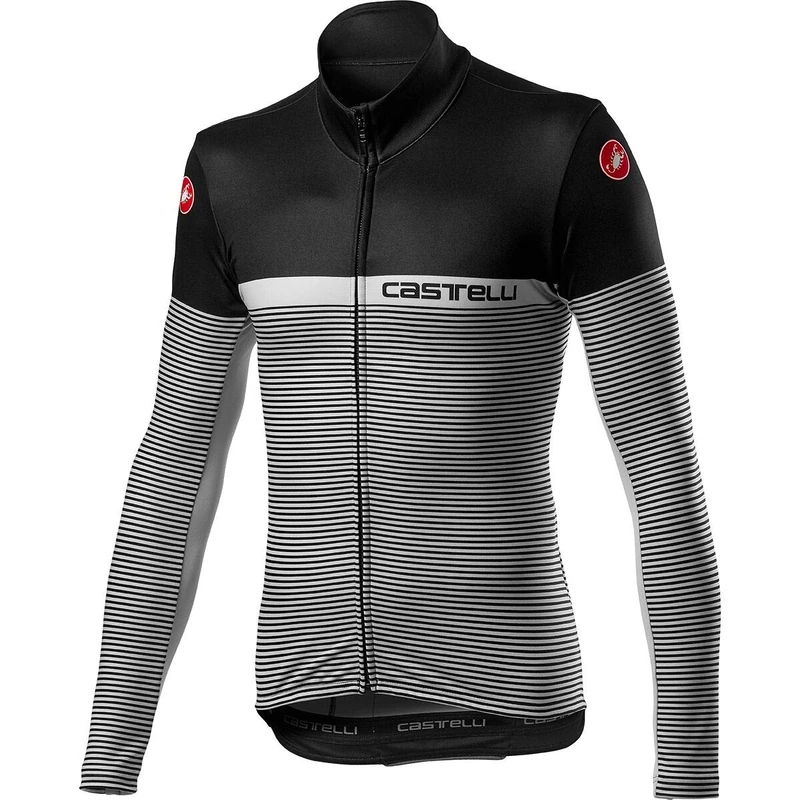 castelli Marinaio Jersey Fz, Men's T-Shirt, mens, T-Shirt, 4520516, Black Silver Gray, S