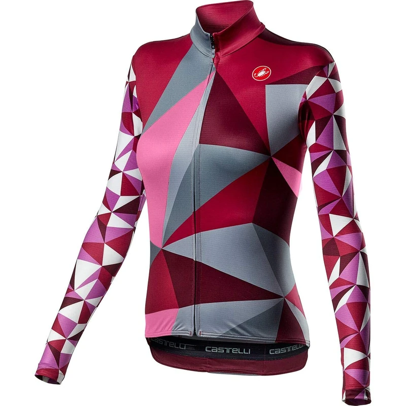 CASTELLI Triangle Mid Jersey Fz Women's T-Shirt, Multicolor Pink, S