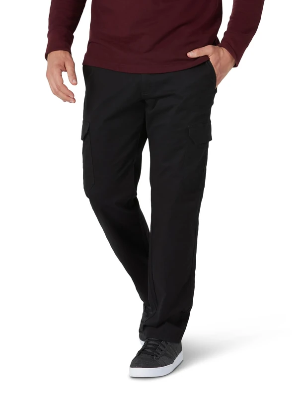 Lee Men's Extreme Motion Twill Cargo Pant, Buddy Black, 34W x 29L