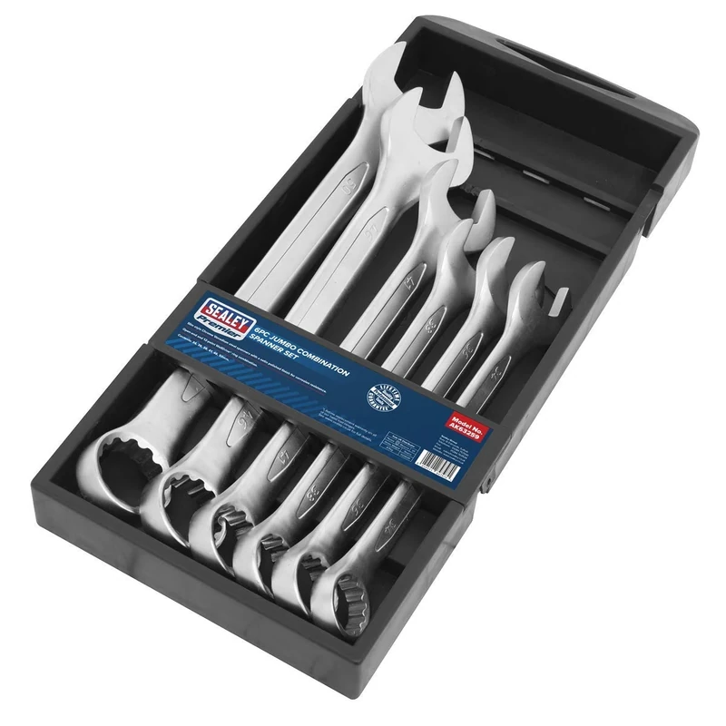 Sealey AK63259 6pc Super Jumbo Combination Spanner Set