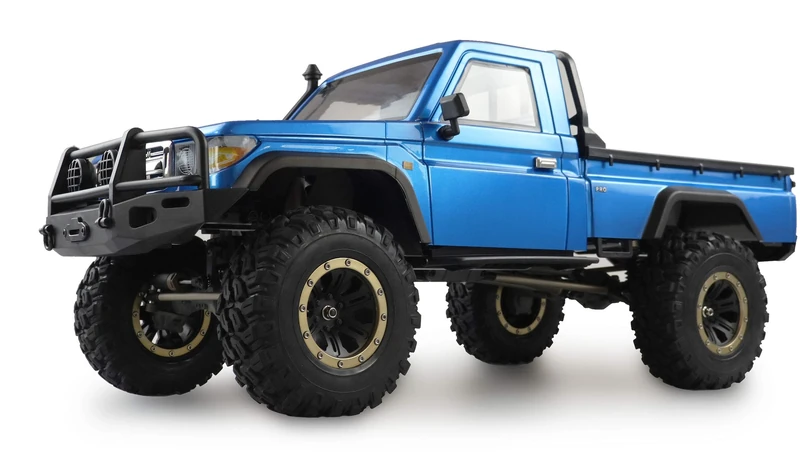 Amewi AMXRock RCX8P Scale Crawler Pick-Up 1:8, RTR Blue Brushed 1:8 RC Model Car Electric RTR 2.4GHz