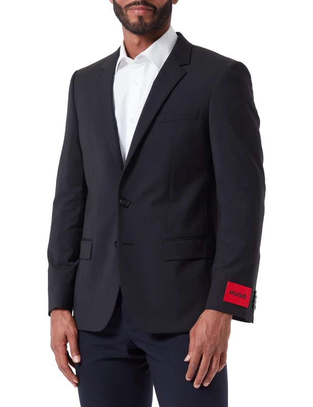 HUGO Men's HenryM204X 10217983 01 Blazer, Black, 106