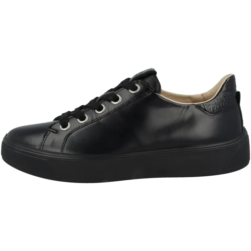 ECCO Women's Street Tray Sneaker, Black, 4.5 UK