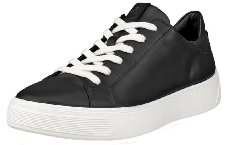 ECCO Women's Street Tray Sneaker, Black, 7.5 UK - Image 1