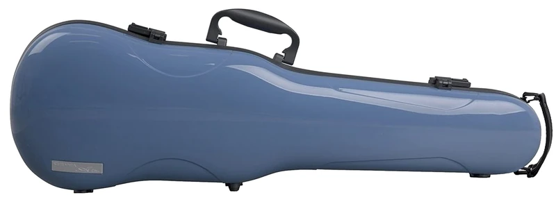 GEWA AIR 1.7 Form Shaped Violin Case blue high gloss, Made in Germany, with side handle